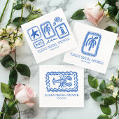 LoveNotes van Zee Kreeft CUSTOM Vrijgezellenfeest Servet