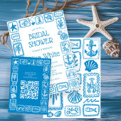 LoveNotes van Zee Modern CUSTOM QR Vrijgezellenfee Informatiekaartje