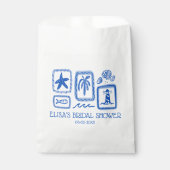 LoveNotes van Zee Modern CUSTOM Vrijgezellenfeest Bedankzakje (Voorkant)