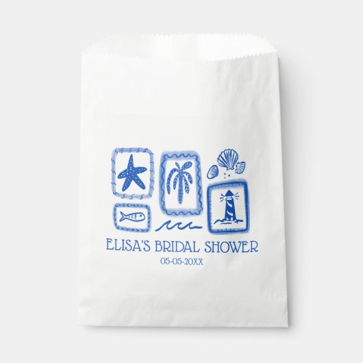 LoveNotes van Zee Modern CUSTOM Vrijgezellenfeest Bedankzakje (Voorkant)