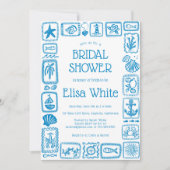 LoveNotes van Zee Vrijgezellenfeest Modern CUSTOM  Kaart (Voorkant)