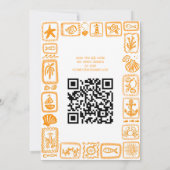 LoveNotes van Zee Vrijgezellenfeest Modern CUSTOM  Kaart (Achterkant)