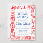 LoveNotes van Zee Vrijgezellenfeest Modern CUSTOM  Kaart (Voorkant)