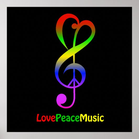 LovePeaceMusic-poster Poster (Voorkant)