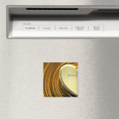 Lover1 half gouden hart magneet (Insitu (Vaatwasser))