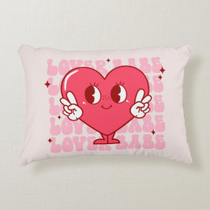 Lover Babe Schattige lachend hart en herhalende Accent Kussen
