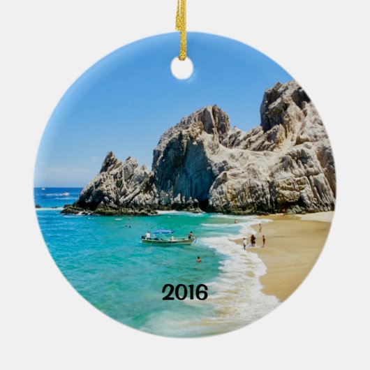 Lover Beach, Cabo San Lucas Keramisch Ornament (Achterkant)
