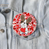 Lover Dog Ronde Button 4,0 Cm (In situ)