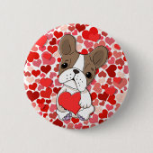 Lover Dog Ronde Button 5,7 Cm (Voorkant)