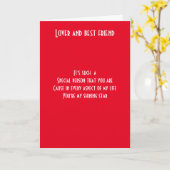 Lover en beste vriend kaart (Gele Bloem)