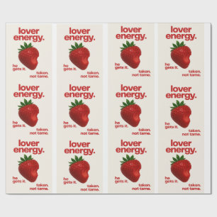 Lover Energy Inpakpapier Aardbeien Cadeauverpakk