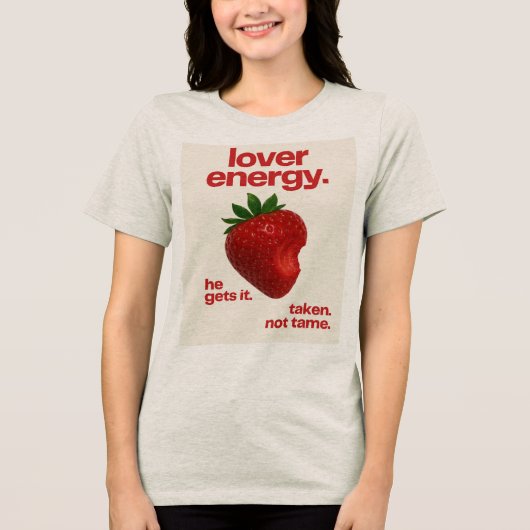 Lover Energy Strawberry T-Shirt (Voorkant)
