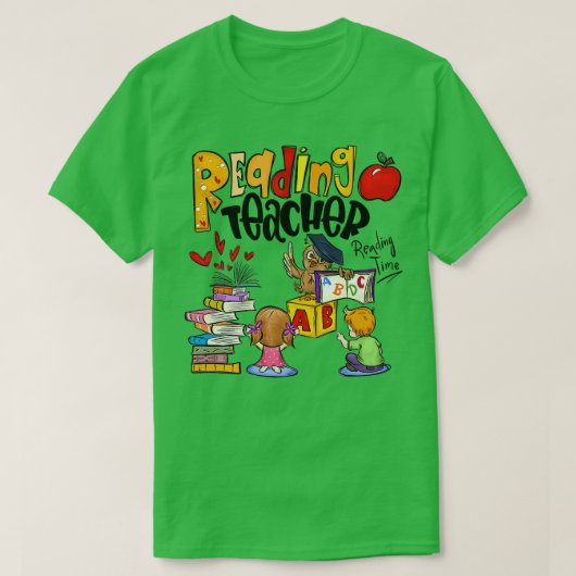 Lover Funny Teacher Terug naar S T-shirt (Design voorkant)