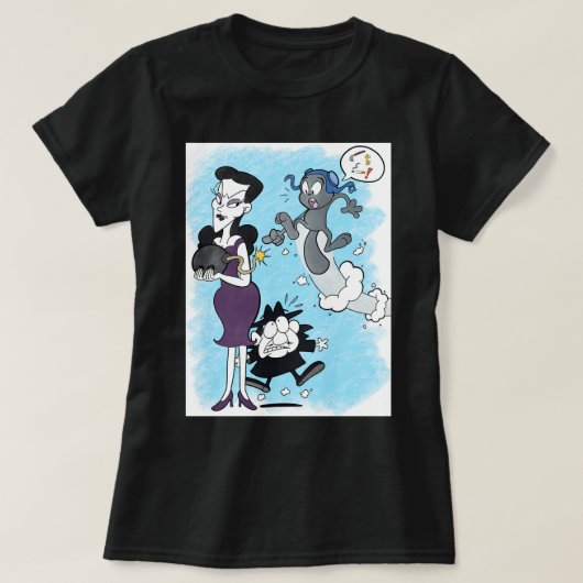 Lover geeft kleine rokerrokken voor films t-shirt (Design voorkant)