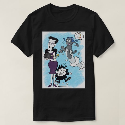 Lover geeft kleine rokerrokken voor films t-shirt (Design voorkant)