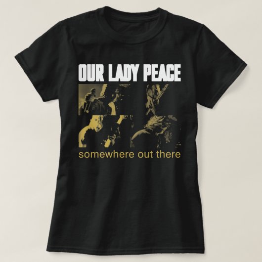 Lover geeft onze Lady Rock Band Peace Gift voor Mo T-shirt (Design voorkant)