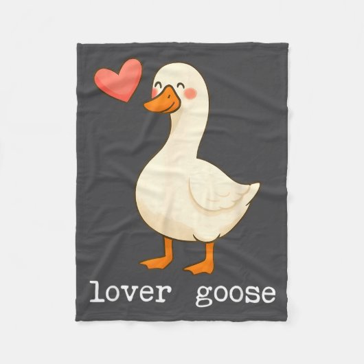 Lover Goose And Fighter Goose, Funny Couple Goose  Fleece Deken (Voorkant)