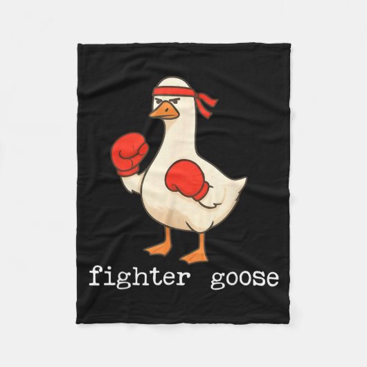 Lover Goose And Fighter Goose, Funny Couple Goose  Fleece Deken (Voorkant)