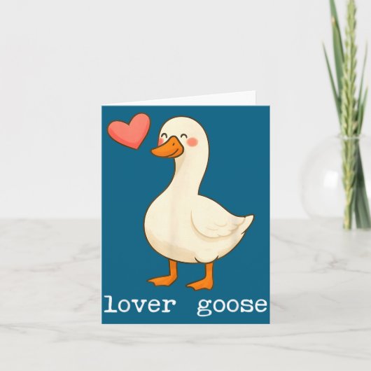 Lover Goose And Fighter Goose, Funny Couple Goose  Kaart (Voorkant)