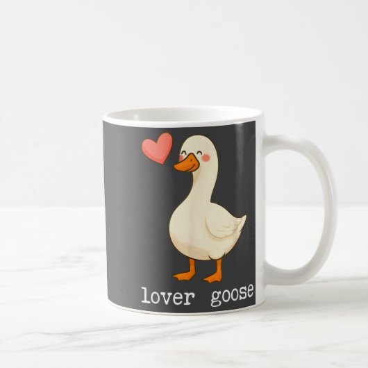 Lover Goose And Fighter Goose, Funny Couple Goose  Koffiemok (Rechts)