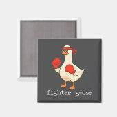 Lover Goose And Fighter Goose, Funny Couple Goose  Magneet (Voorkant / Achterkant)