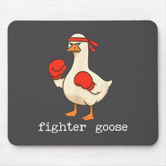 Lover Goose And Fighter Goose, Funny Couple Goose Muismat (Voorkant)