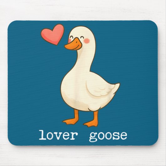 Lover Goose And Fighter Goose, Funny Couple Goose  Muismat (Voorkant)