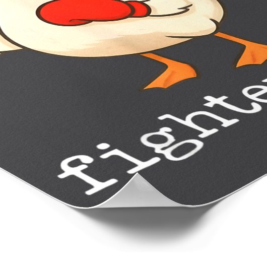 Lover Goose And Fighter Goose, Funny Couple Goose  Poster (Hoek)