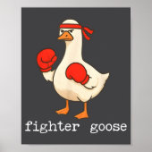 Lover Goose And Fighter Goose, Funny Couple Goose  Poster (Voorkant)