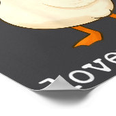 Lover Goose And Fighter Goose, Funny Couple Goose Poster (Hoek)
