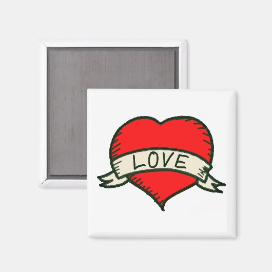 Lover Heart Shape Tekening Magneet (Voorkant / Achterkant)