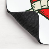 Lover Heart Shape Tekening Muismat (Hoek)