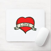 Lover Heart Shape Tekening Muismat (Met muis)