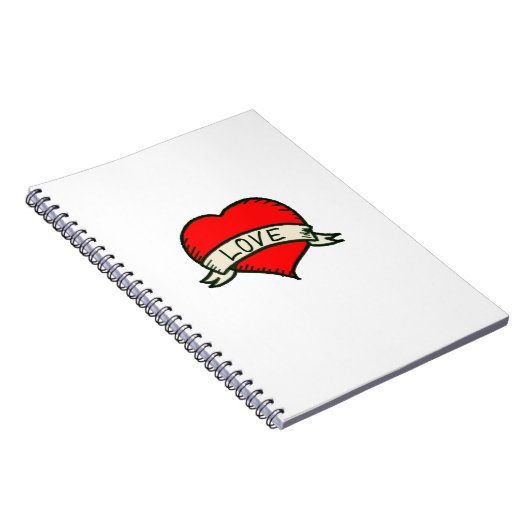 Lover Heart Shape Tekening Notitieboek (Rechterzijde)