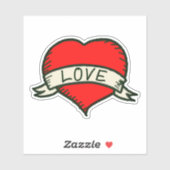 Lover Heart Shape Tekening Sticker (Vel)