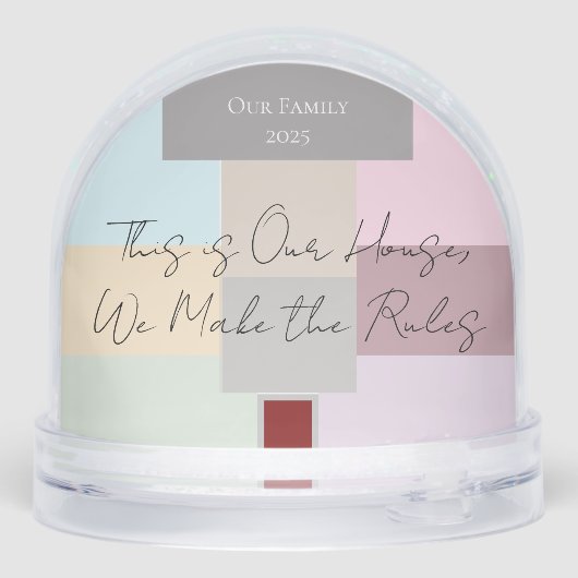 Lover House Snow Globe Sneeuwbol (Achterkant)