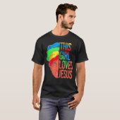 Lover Jesus Pizza Funny God Snack Chri T-shirt (Voorkant volledig)
