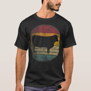 Lover Koe Boerderij boer Verdrukte Retro 70 s T-shirt