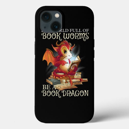 Lover Library Book Lover Dragon Bookworm lezen Case-Mate iPhone Case (Achterkant)
