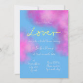 Lover Pastel Cloudy Bridal Shower Uitnodiging (Voorkant)