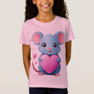 Lover Rat Design Ik hou van deze Grappige Muis Gra T-shirt