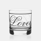'Lover' Rocks Glass Whisky Glas (Achterkant)