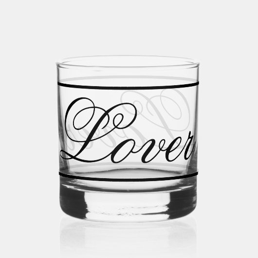 'Lover' Rocks Glass Whisky Glas (Achterkant)