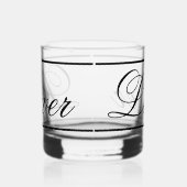 'Lover' Rocks Glass Whisky Glas (Rechts)