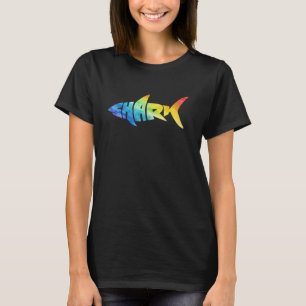 Lover Shark Rainbow Flag LGBT Gay Pride Equality S T-shirt