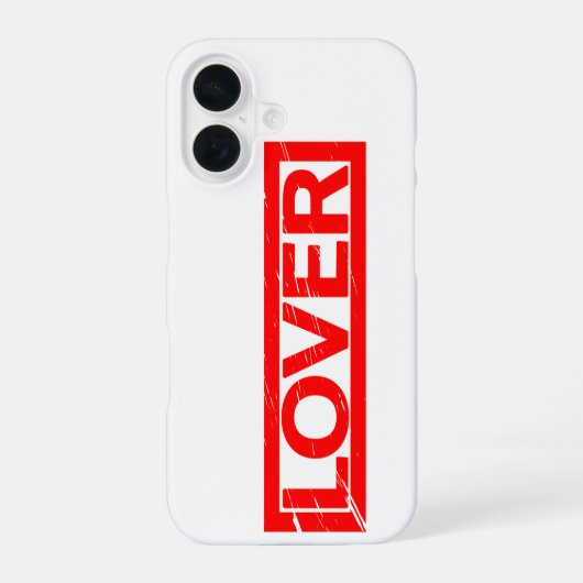 Lover Stamp iPhone 16 Hoesje (Achterkant)