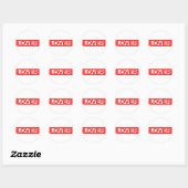 Lover Stamp Ronde Sticker (Vel)
