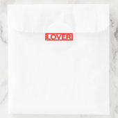 Lover Stamp Ronde Sticker (Tas)