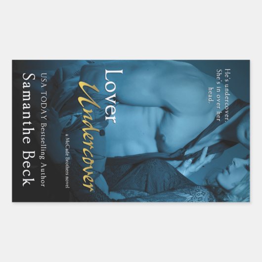 Lover Undercover van Samanthe Beck Rechthoekige Sticker (Voorkant)