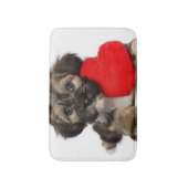 Lover Valentijn Havanese Puppy Dog Badmat (Voorkant Verticaal)
